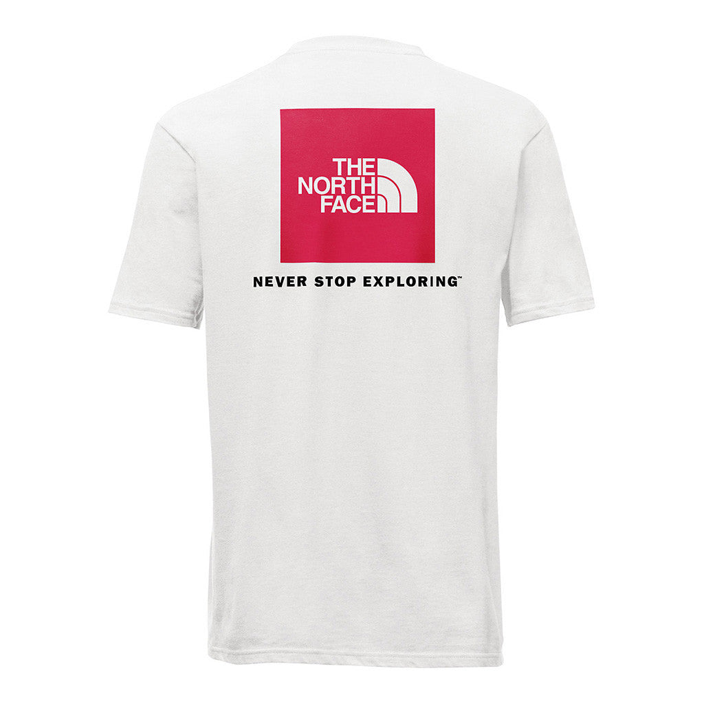 north face red box tee