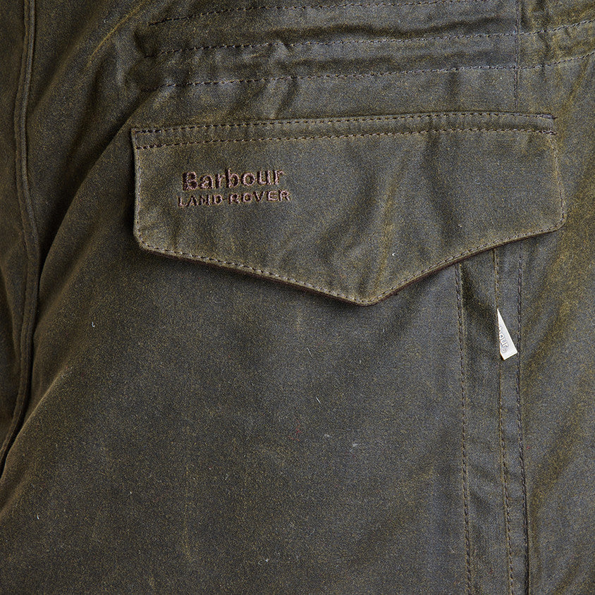 barbour land rover wax jacket