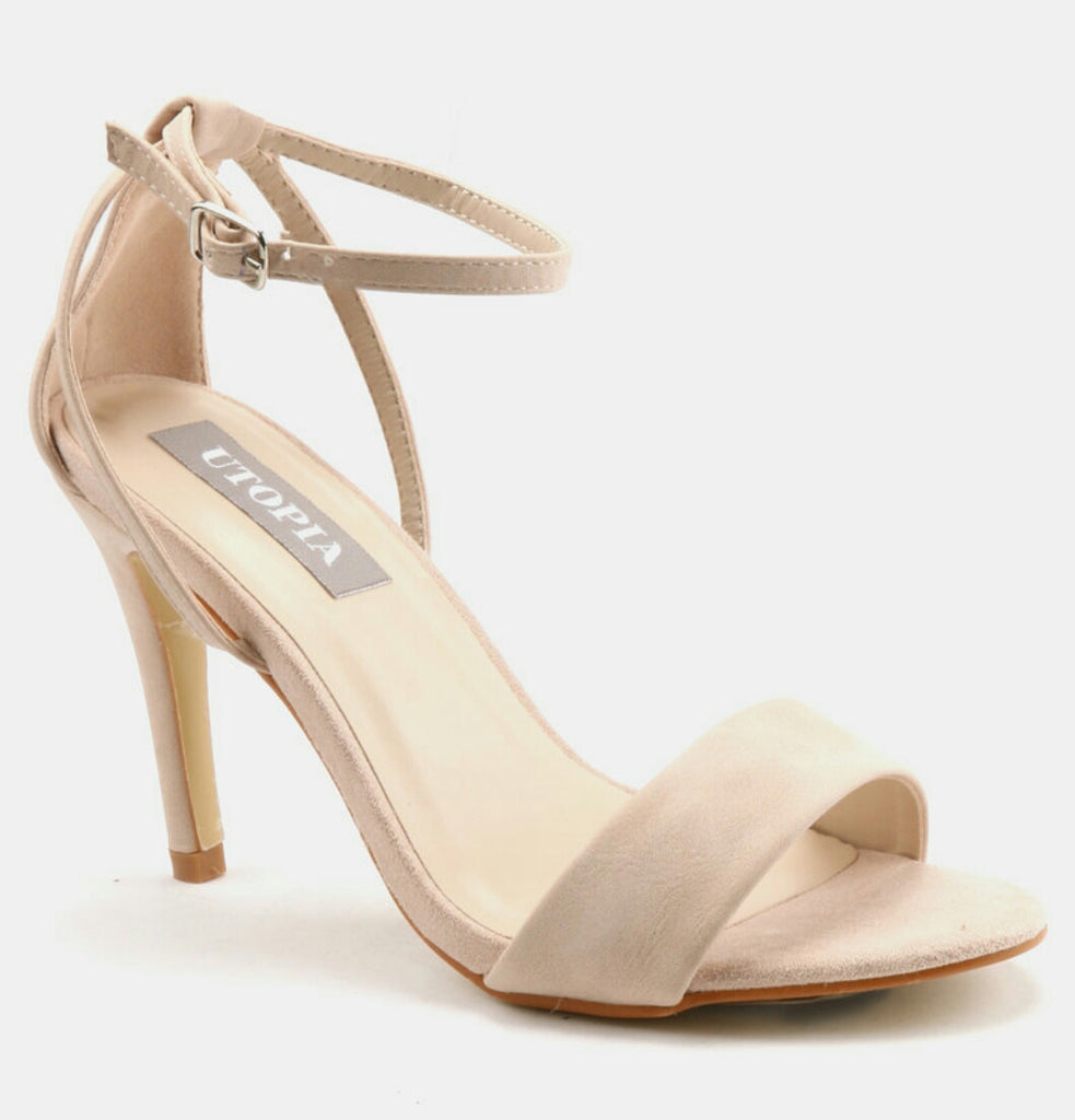 ladies nude sandals