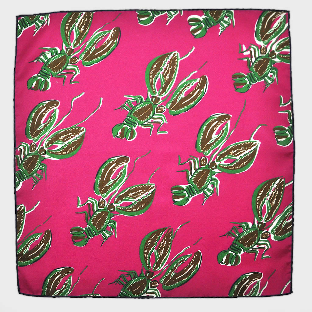 hot pink pocket square