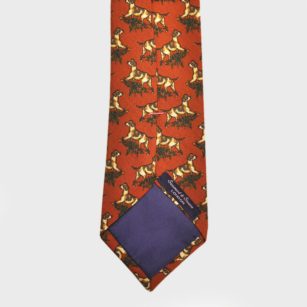 dog print tie