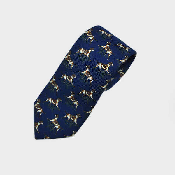 dog print tie