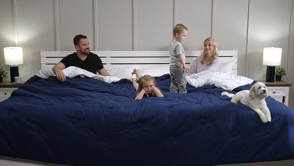 compare-bed-sizes-oversized-mattresses-California-Wyoming-Alaskan-king-versus-the-Family-Bed-by-Taylor-and-Wells