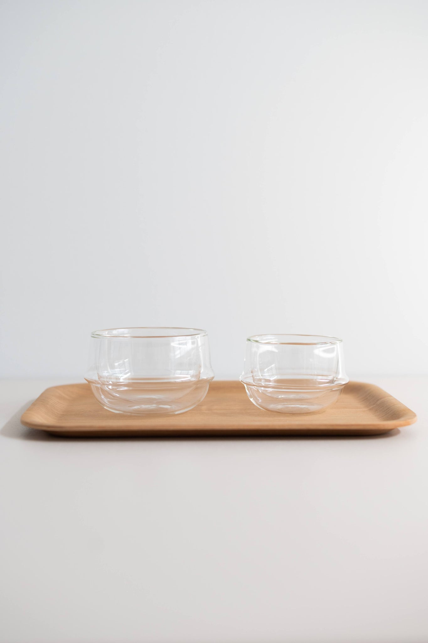 Gather 33 double walled glass bowl and tea cup