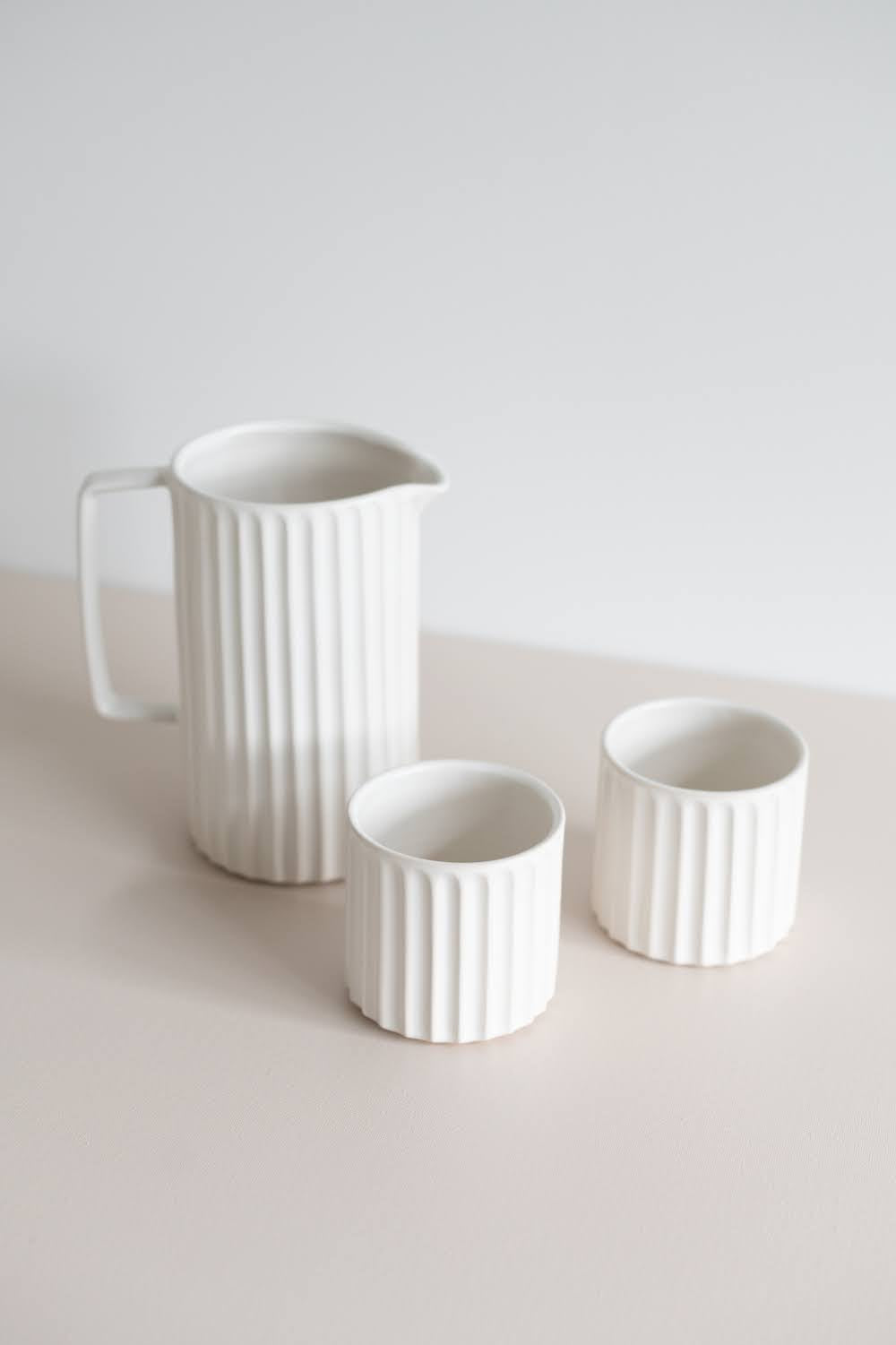 Gather 33 ceramic pitcher set with tumblers
