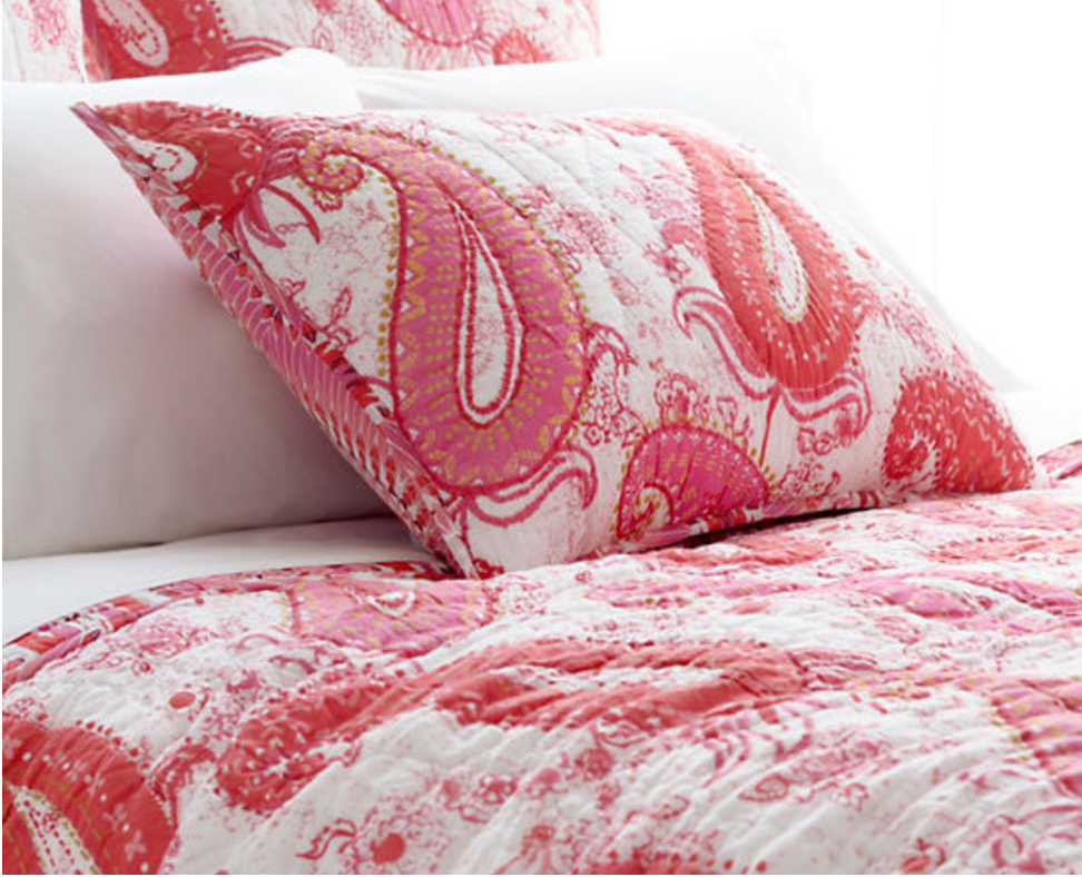 pink paisley twin bedding