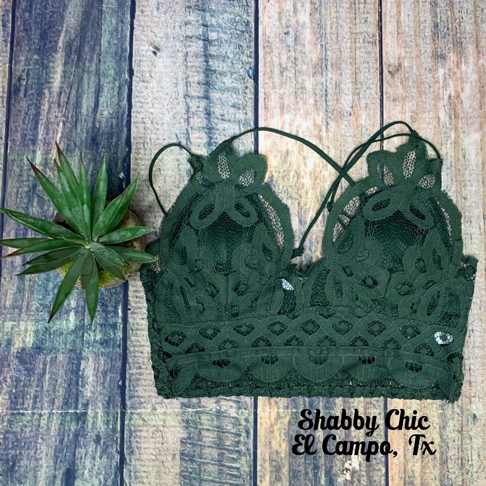 army green bralette