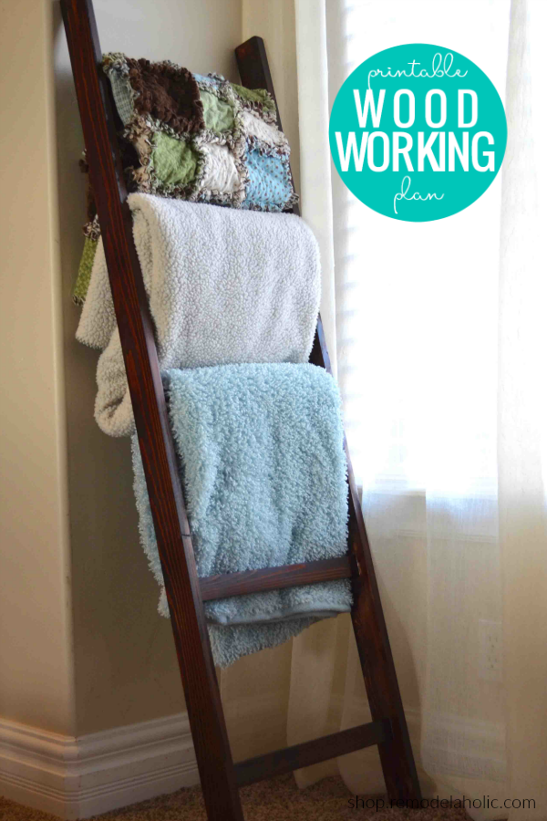 Easy $5 DIY Blanket Ladder or Wooden Quilt Ladder | Beginner