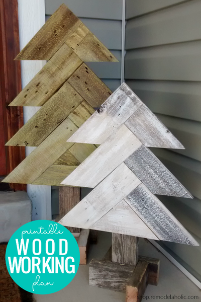 Christmas Decor Wooden Tree Woodworking Plan Bundle ...
