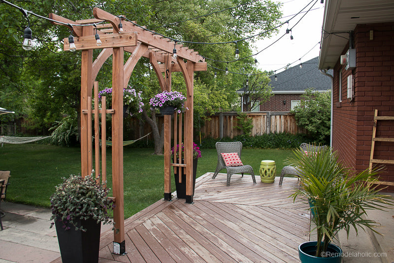 DIY Garden Arbor Wedding Arch Woodworking Plan – Remodelaholic