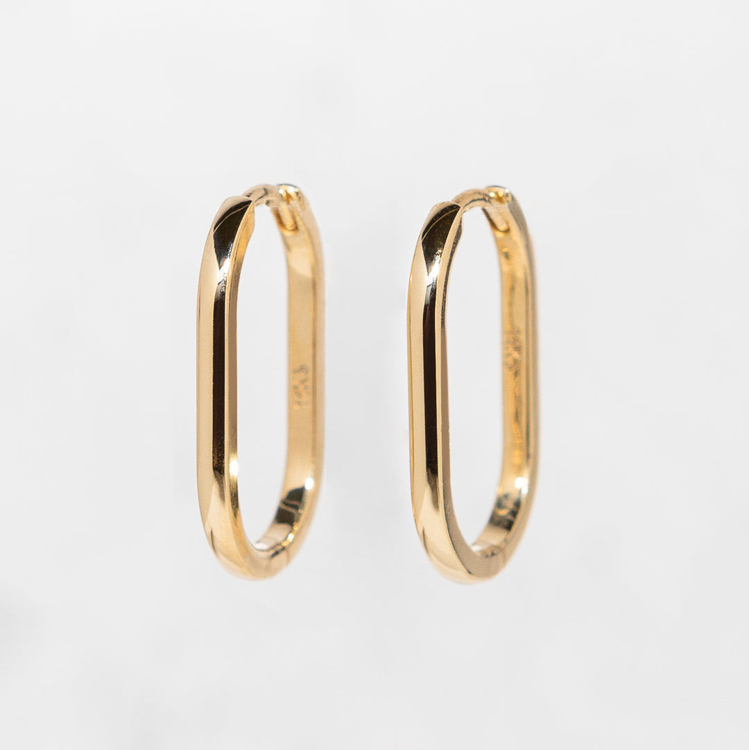 14K Yellow Gold 12mm Beaded Style Hoop Earrings — Lauren Peck Fine Jewelry