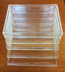 Muji clear acrylic 5 drawer case