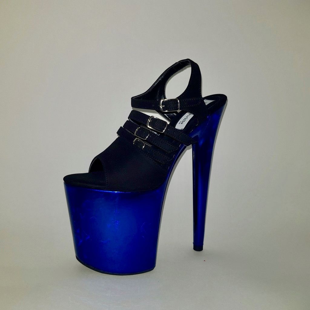 royal blue platform heels