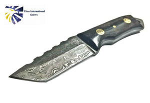 EDC Mini Cleaver/ Handmade Damascus Steel/ Bushcraft knife/ Tactical h –  Titan International K.