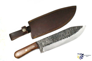 Heavy duty Carbon steel Cleaver / Meat chopper with Burnt Camel bone a –  Titan International K.