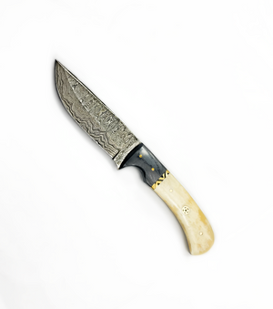 Damascus Skinning gut hook, Hunting Knife by Titan TD-176 – Titan  International K.