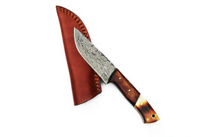 EDC Mini Cleaver/ Handmade Damascus Steel/ Bushcraft knife/ Tactical h –  Titan International K.