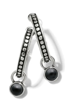 Brighton Pebble Dot Onyx Reversible Hoop Earrings - Simply Creative Flowers, Fashion & Gifts