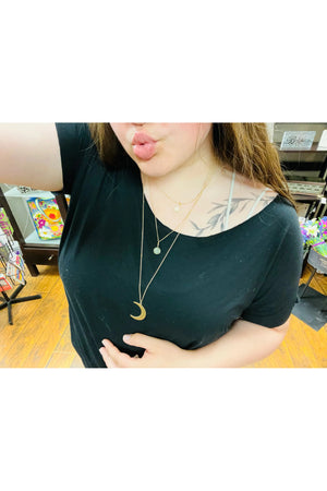 Rain necklace long moon - Simply Creative Flowers, Fashion & Gifts