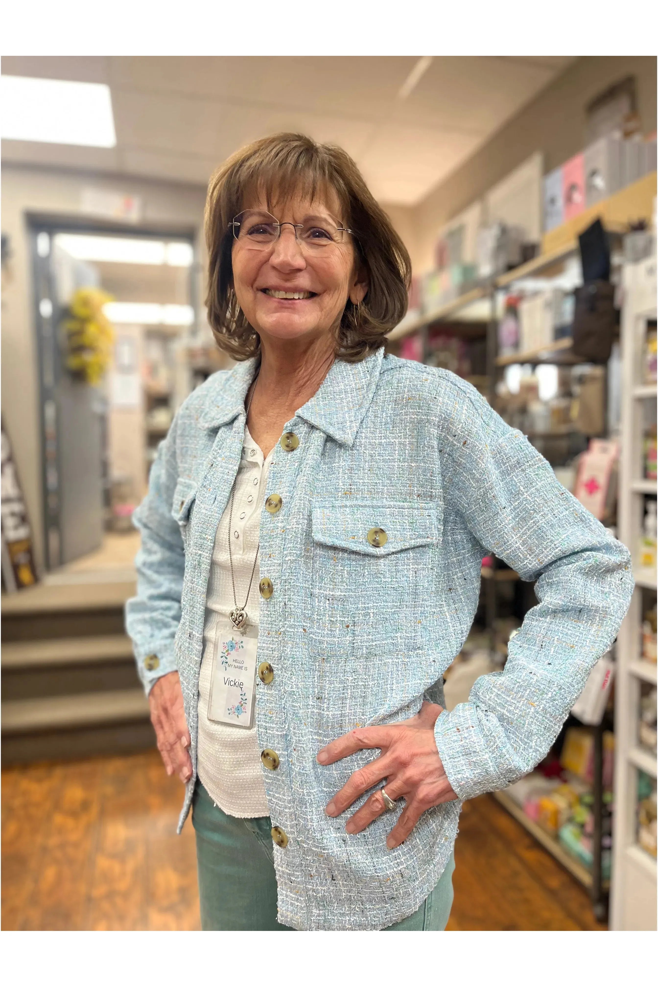 Kori Fabric Button Shacket