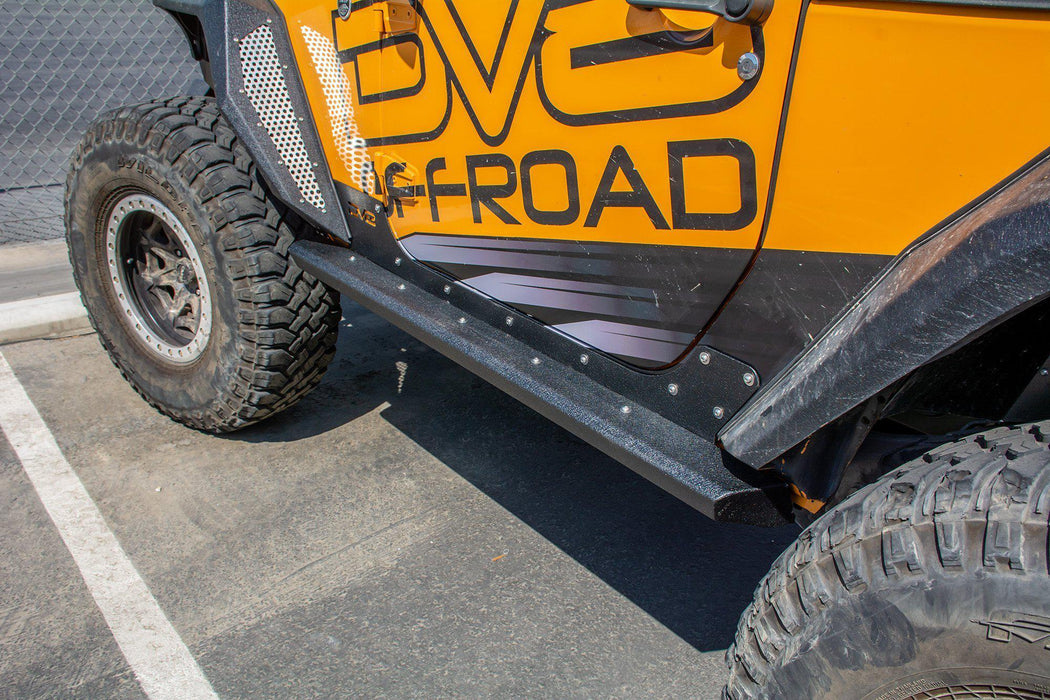 Jeep Wrangler JK 2-Door Rock Sliders with Rock Skins | DV8 Offroad