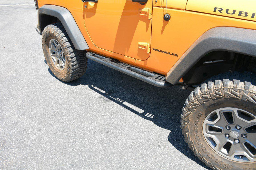 Jeep Wrangler JK 2-Door Tube Rock Sliders with Step | DV8 Offroad