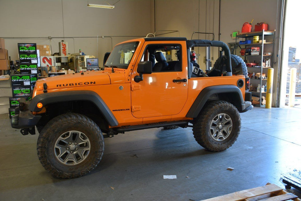 Jeep Wrangler JK 2-Door Tube Rock Sliders with Step | DV8 Offroad