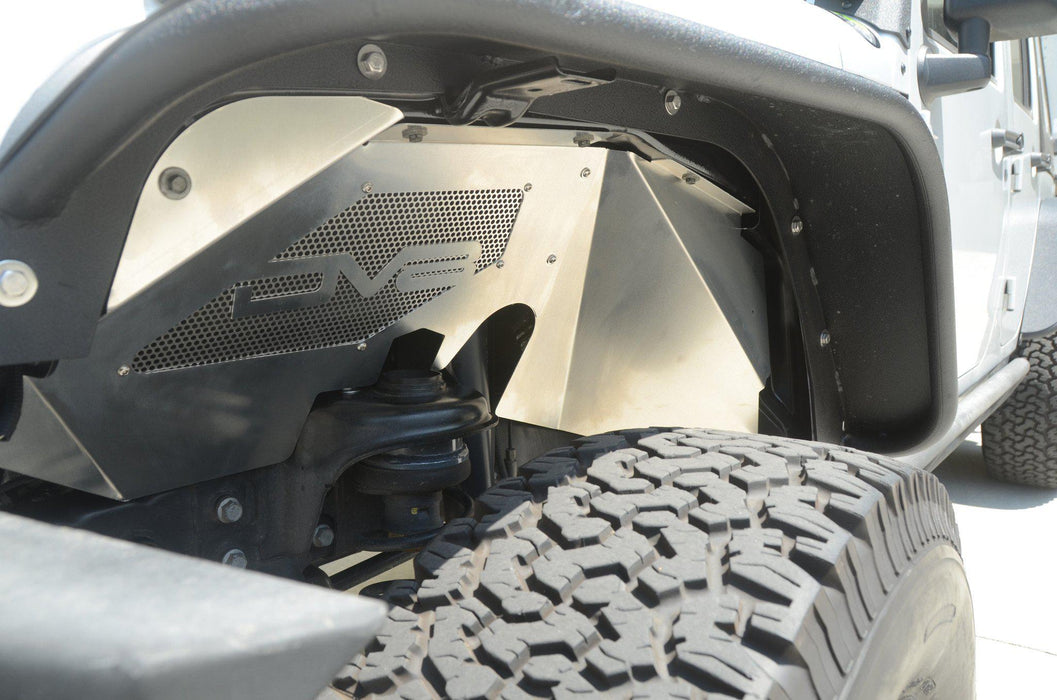 Jeep Wrangler JK Front Inner Fenders with Optional Rock Lights — DV8 Offroad