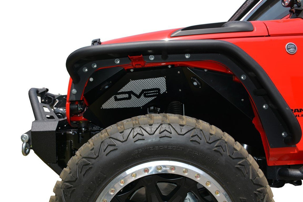 Jeep Wrangler JK Front Inner Fenders with Optional Rock Lights — DV8 Offroad