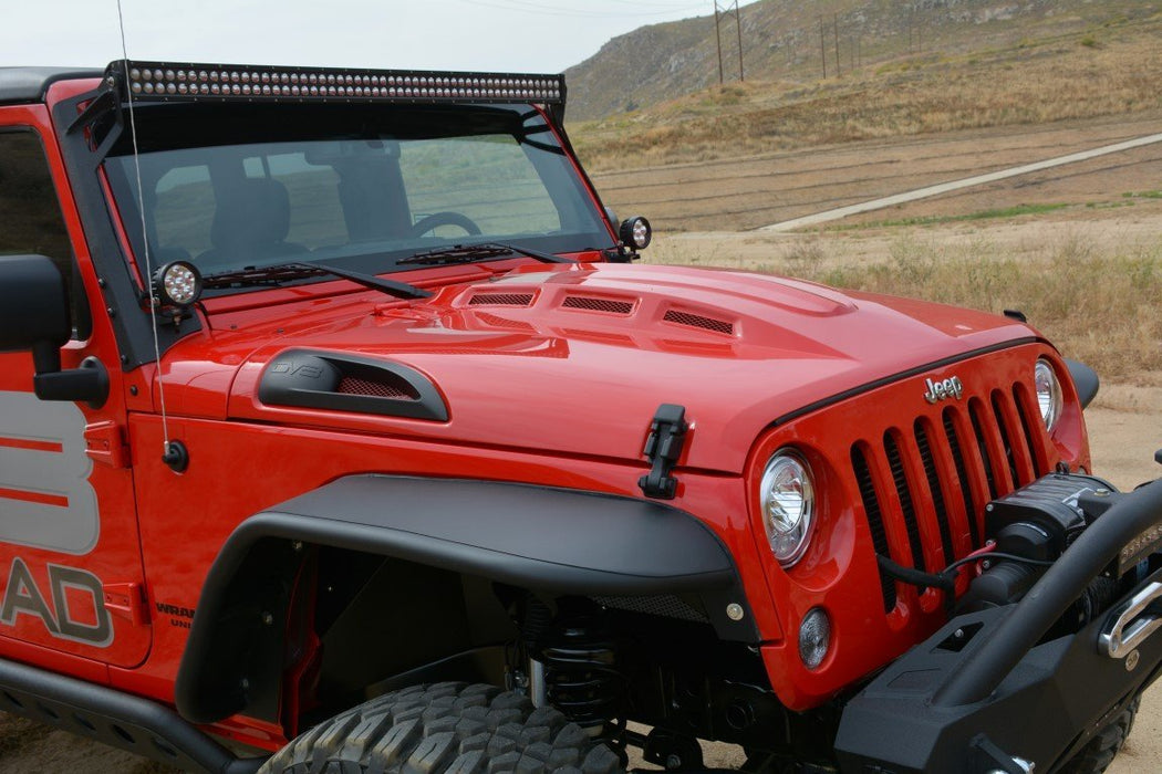 Jeep Wrangler JK Heat Dispersion Hood | DV8 Offroad