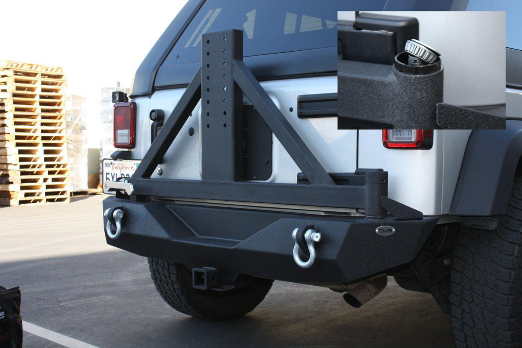 Jeep Wrangler JK Mid Width Rear Bumper & Tire Carrier | RS-1 — DV8 Offroad