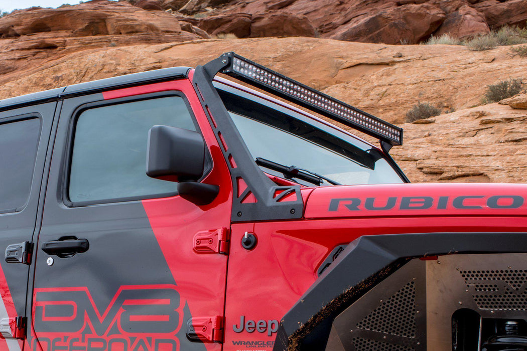 Jeep Wrangler JL & Gladiator JT Full A-Pillar Light Mount — DV8 Offroad