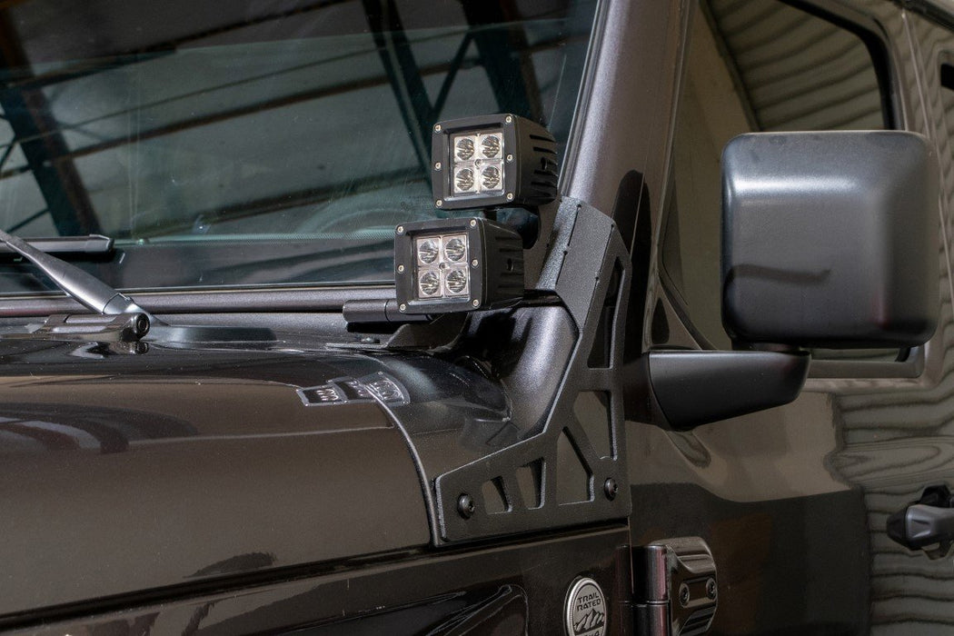 Jeep Wrangler JL & Gladiator JT Lower A-Pillar Light Mount — DV8 Offroad