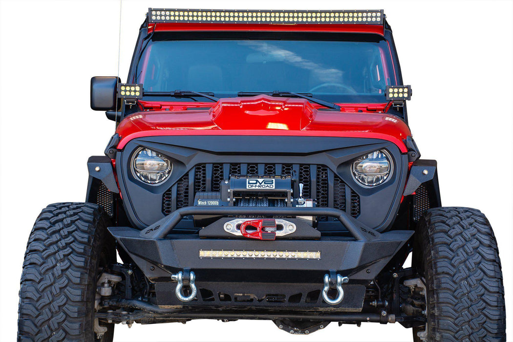 Jeep Wrangler JL & Gladiator JT Replacement Grille | Black — DV8 Offroad