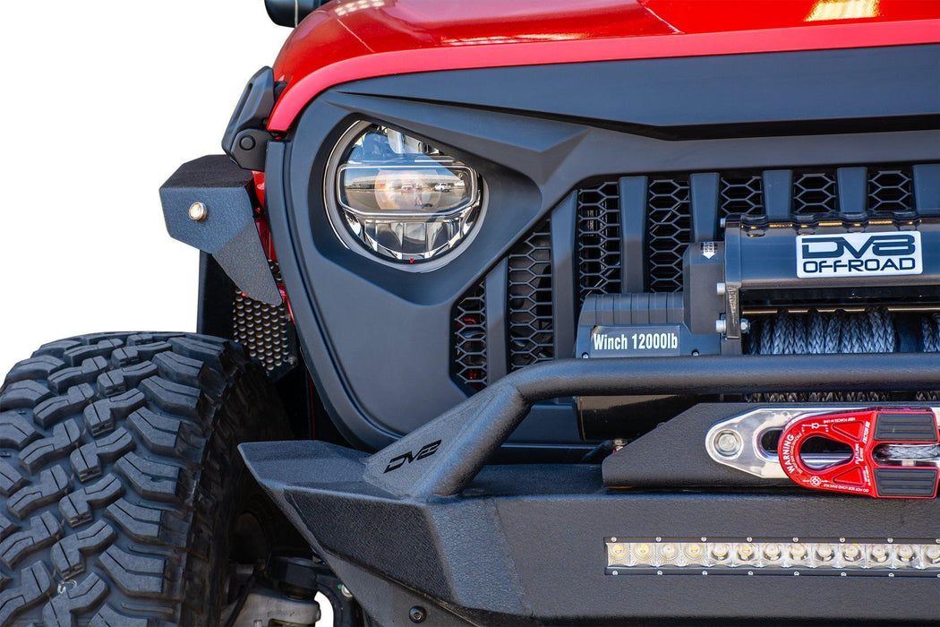 Jeep Wrangler JL & Gladiator JT Replacement Grille | Black — DV8 Offroad