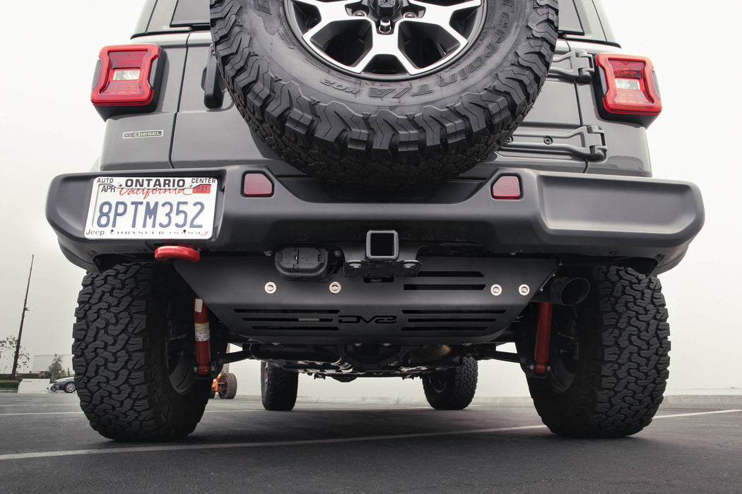 Diesel Wrangler JL Exhaust Skid Plate | DV8 Offroad