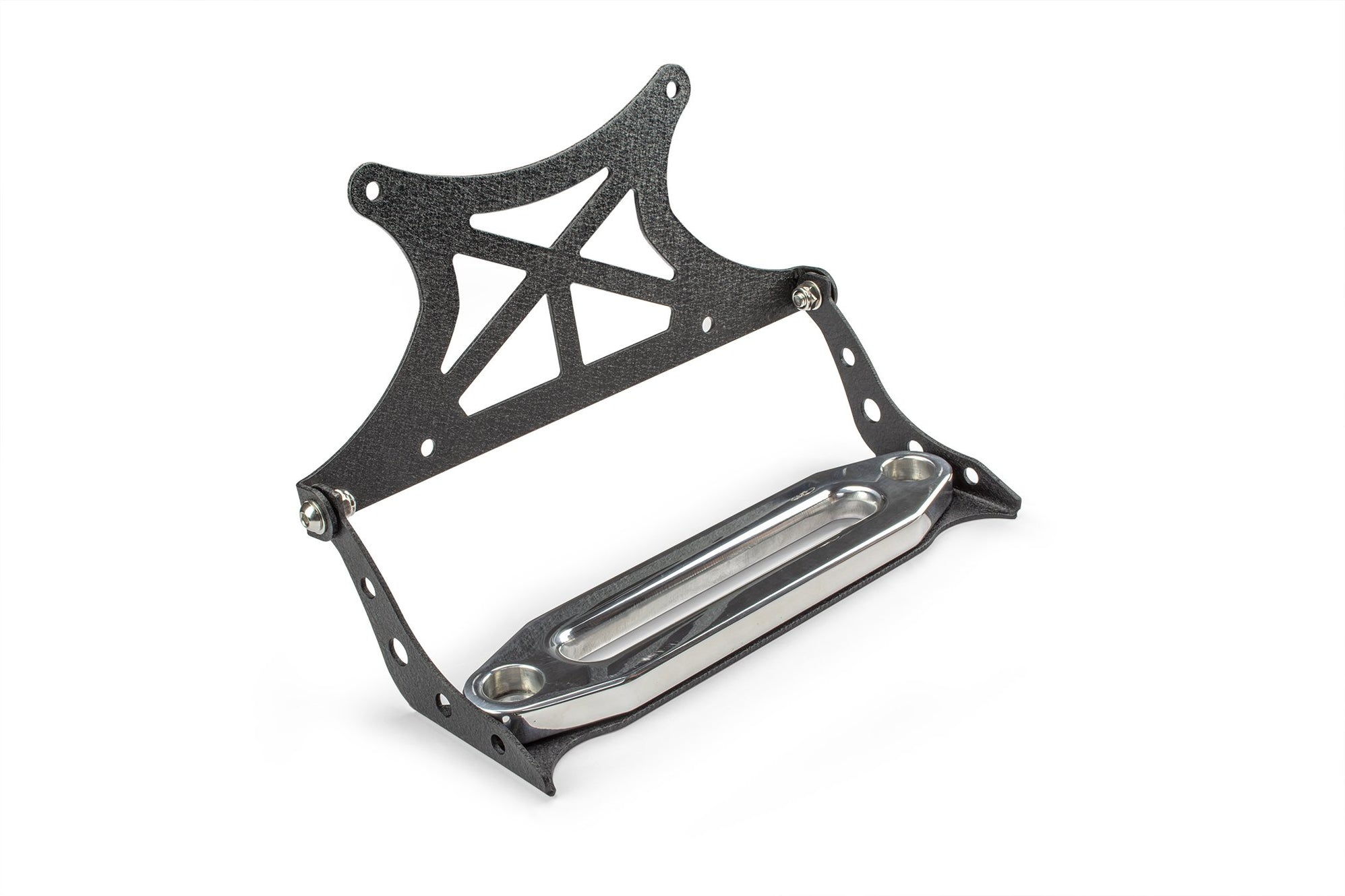 Flip Up License Plate Relocation Bracket | Fairlead Mounted - DV8 Offroad