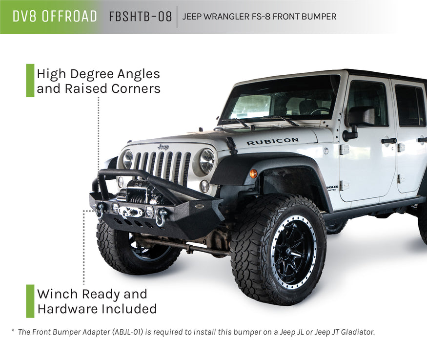 Jeep Wrangler Front Bumper | FS-8 — DV8 Offroad