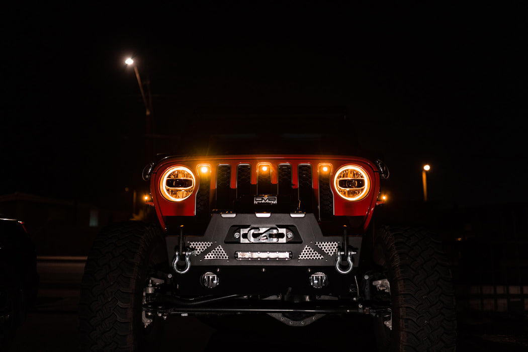 jeep amber grill lights