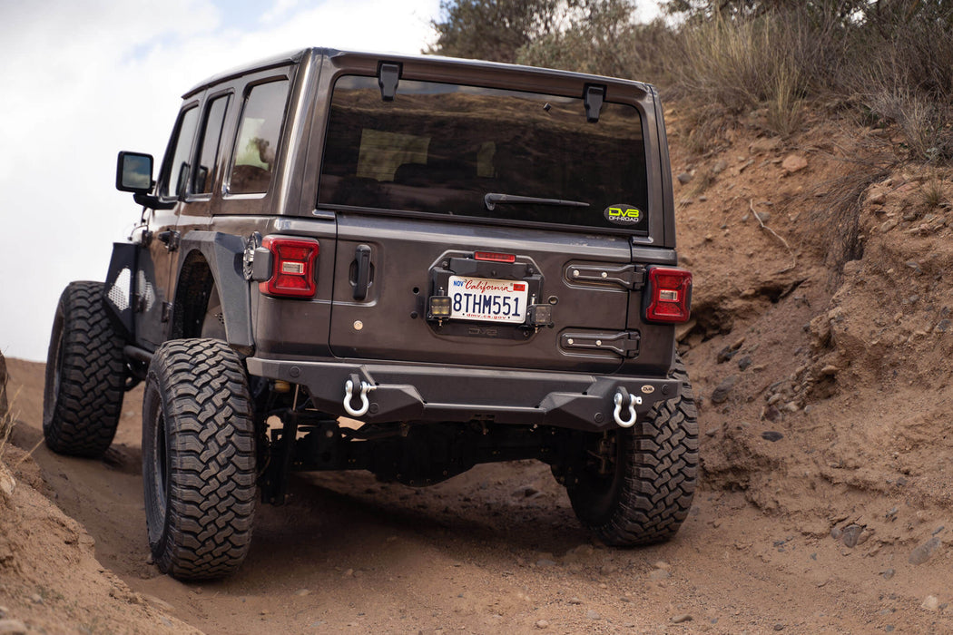 Jeep Wrangler JL Spare Tire Delete with Light Mounts | DV8 Offroad