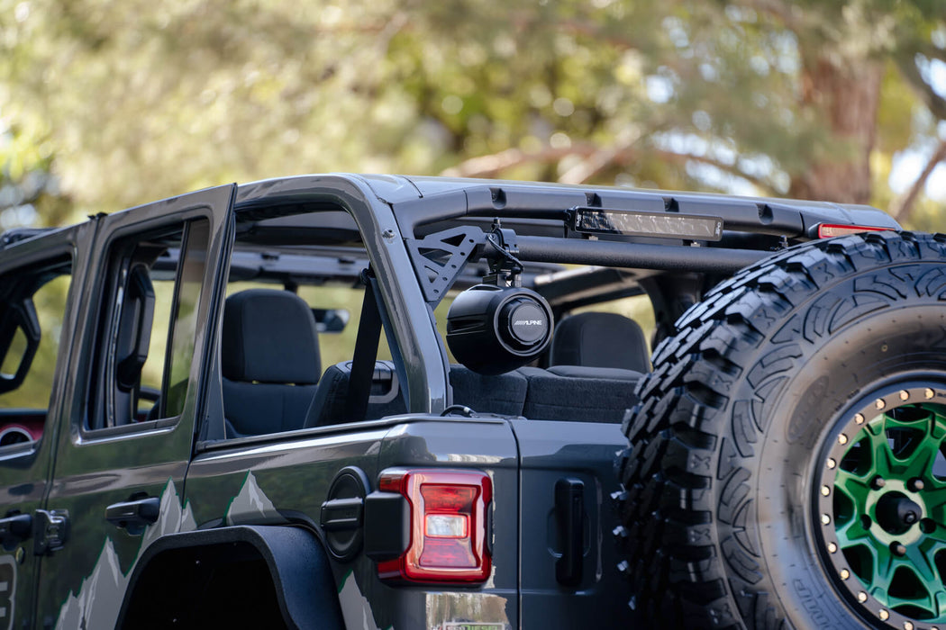 tower speakers in jeep