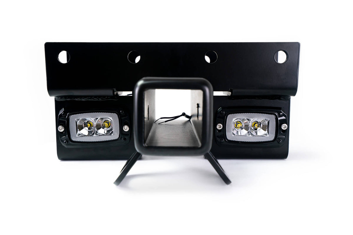 Jeep Wrangler JK & JL Bolt-On Hitch with LED Lights | DV8 Offroad