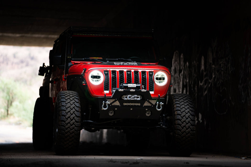 Jeep Wrangler JL & Gladiator JT LED Headlights | Chrome — DV8 Offroad