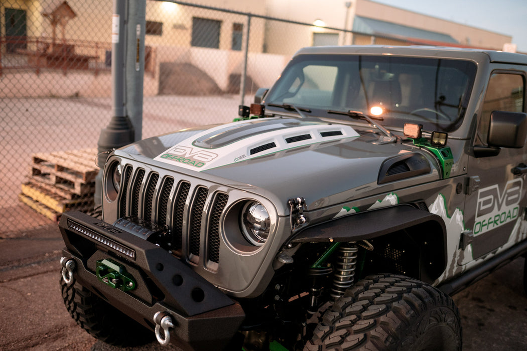 Jeep Wrangler JL & Gladiator JT Heat Dispersion Hood | DV8 Offroad