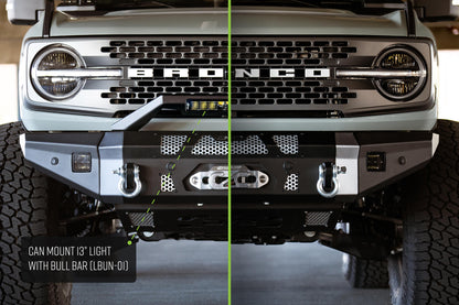 Bronco Bumper Optional Bull Bar Light Mount