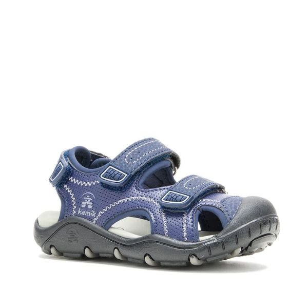 Kamik Seaturtle2 Boys Black Water Friendly Sandals | ShoeKid.ca