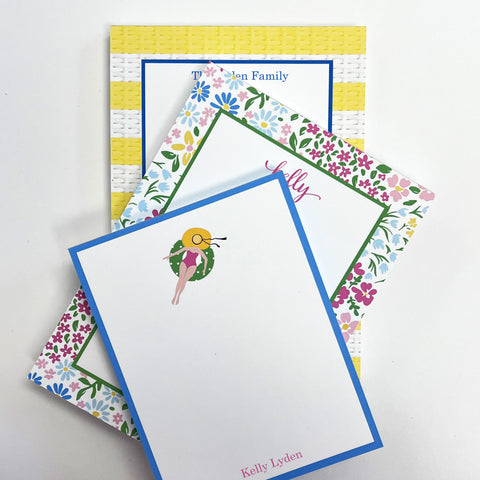 beach themed personalized notepads
