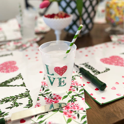 love valentine's day shatterproof cups