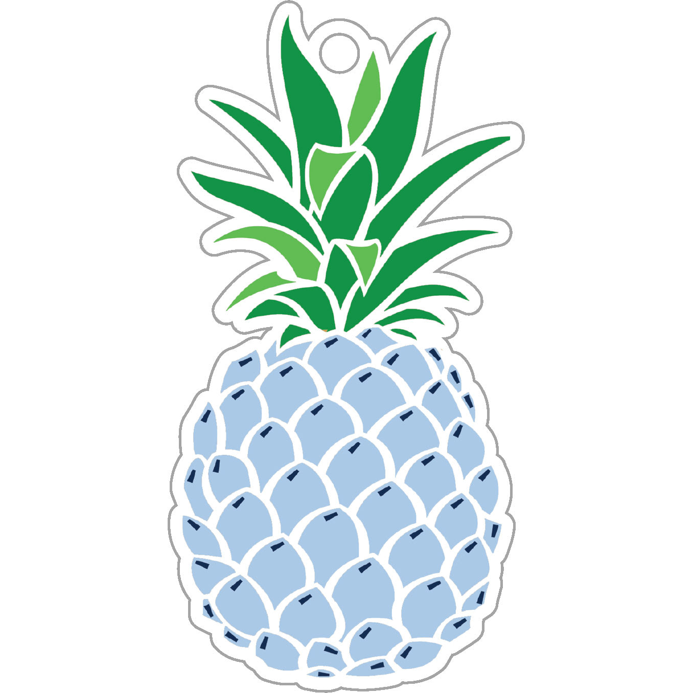 Stock Shoppe: Blue Pineapple Die-Cut Gift Tags - WH Hostess Social  Stationery