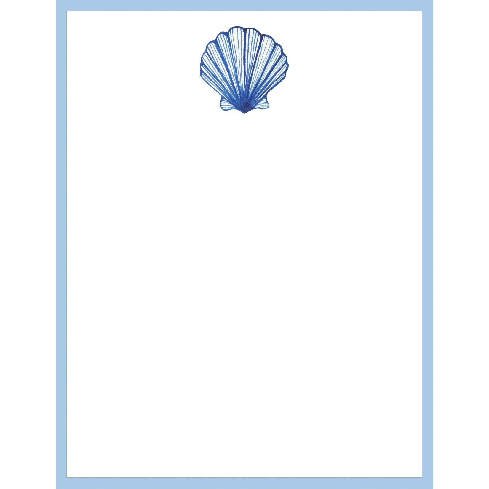  Blue Seashell Merry Christmas Thick Gift Wrap, Sea